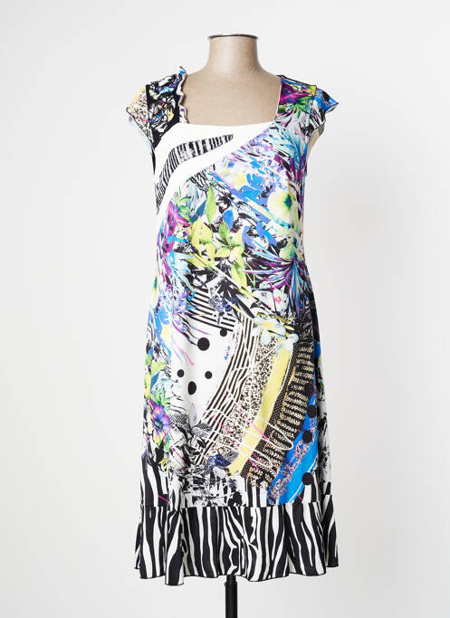 Rochie midi mâneci scurte mâneci scurte negru EVALINKA femme