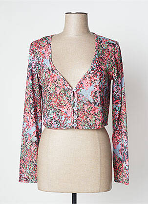 Vestă cu mâneci lungi roz AVENTURES DES TOILES femeie