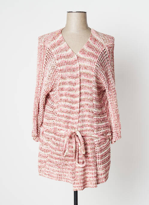 Vestă cu mâneci lungi roz YERSE femeie