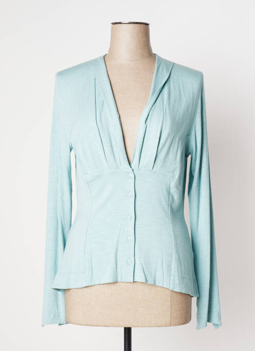 Vestă cu mâneci lungi albastru AVENTURES DES TOILES femeie