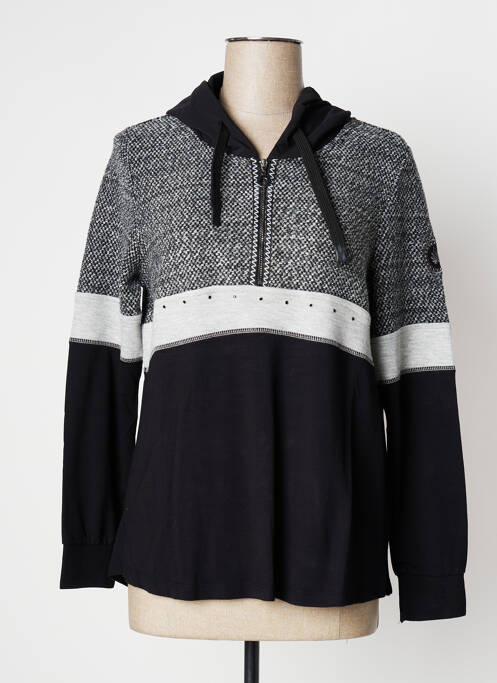 Hanorac cu glugă negru DOLCEZZA femeie