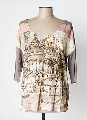 Tricou maro AVENTURES DES TOILES femeie