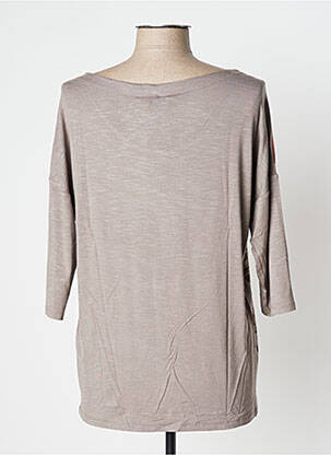 Tricou mâneci 3/4 mâneci 3/4 maro AVENTURES DES TOILES femeie