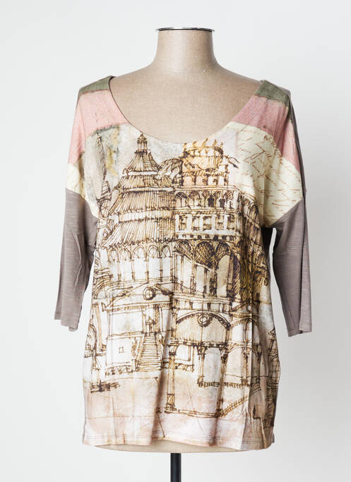 Tricou maro AVENTURES DES TOILES femeie