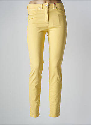 Pantalon slim elasticitate mărime normală galben JOCAVI femeie