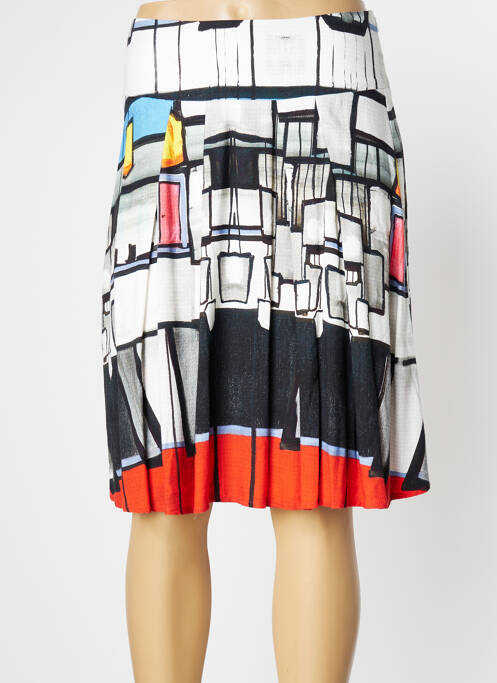 Fustă midi alb AVENTURES DES TOILES femeie