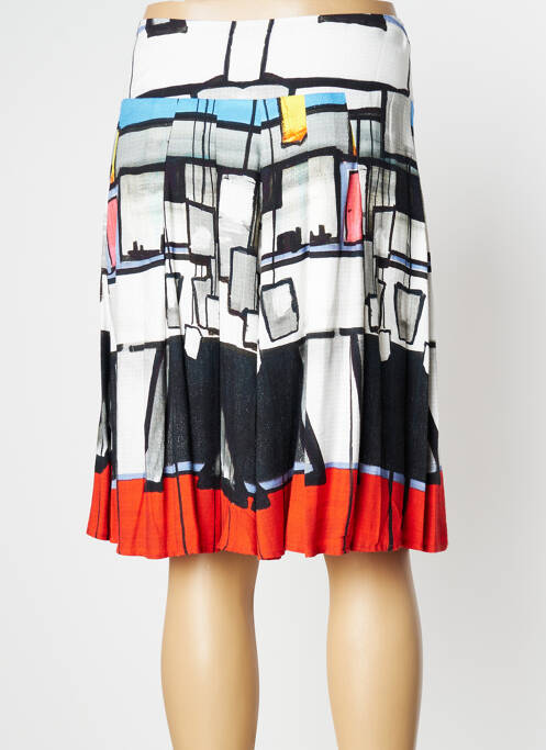 Fustă midi alb AVENTURES DES TOILES femeie