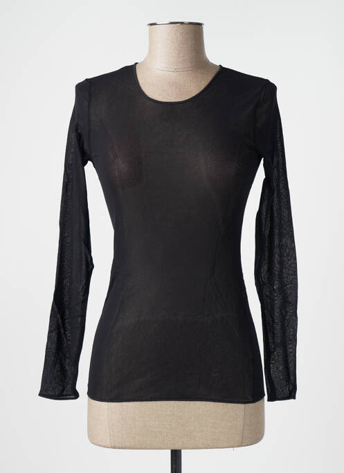 Top/caraco țesătură jersey negru JANIRA femme