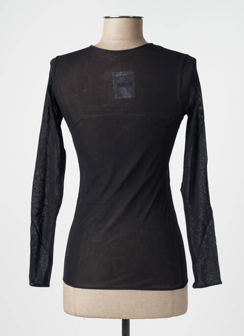 Top/caraco țesătură jersey negru JANIRA femme