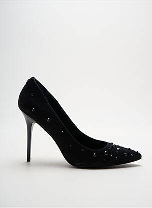 Pantofi cu toc țesătură satinată toc înalt de 10cm și mai mult negru GUESS femeie
