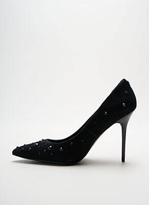 Pantofi cu toc țesătură satinată toc înalt de 10cm și mai mult negru GUESS femeie