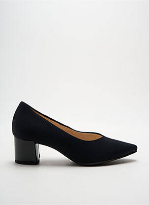 Pantofi cu toc material neted toc de 4 la 6 cm negru HOGL femeie