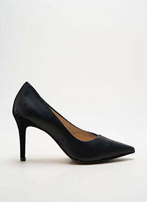 Pantofi cu toc țesătură satinată toc de 7 la 9 cm negru HOGL femeie