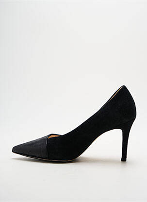 Pantofi cu toc țesătură satinată toc de 7 la 9 cm negru HOGL femeie