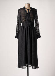 Rochie lungă mâneci lungi mâneci lungi negru SALSA femeie