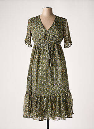 Rochie midi verde LE PETIT BAIGNEUR femeie