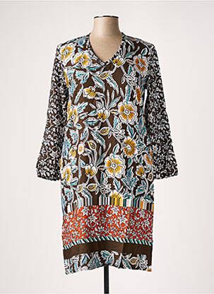 Rochie midi maro LE PETIT BAIGNEUR femeie