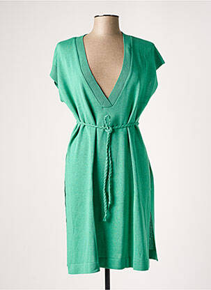 Pulover tunică verde LE PETIT BAIGNEUR femeie