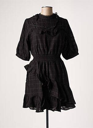 Rochie midi mâneci 3/4 mâneci 3/4 negru SALSA femeie