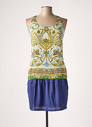 Rochie midi croială fluidă fără mâneci verde SEE U SOON femeie