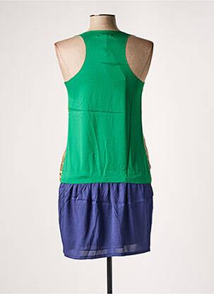Rochie midi croială fluidă fără mâneci verde SEE U SOON femeie