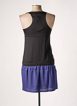 Rochie midi croială fluidă fără mâneci negru SEE U SOON femeie