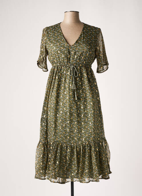 Rochie midi verde LE PETIT BAIGNEUR femeie