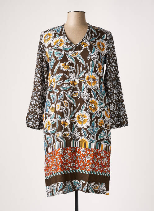 Rochie midi maro LE PETIT BAIGNEUR femeie