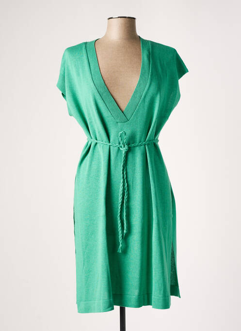 Pulover tunică verde LE PETIT BAIGNEUR femeie