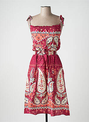 Rochie midi roz VILA femeie