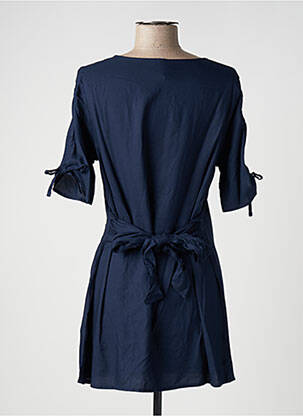 Rochie scurtă mâneci scurte mâneci scurte albastru BLANCHEPORTE femeie