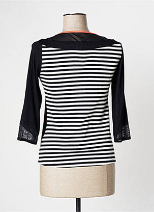 Tricou mâneci 3/4 mâneci 3/4 negru MOKA'S femeie