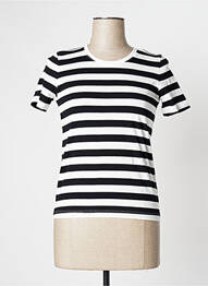 Tricou elasticitate mâneci scurte negru MUJI femeie