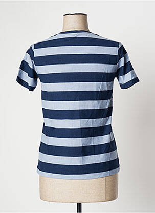Tricou elasticitate mâneci scurte albastru MUJI femeie