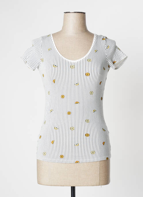 Tricou alb CAMAIEU femeie