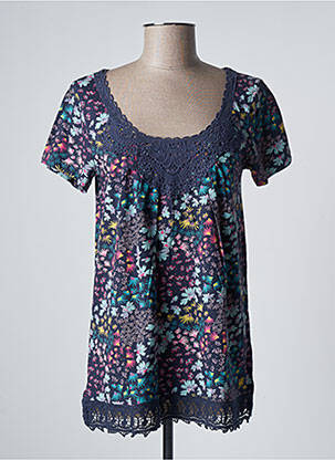 Tunică mâneci scurte albastru BLANCHEPORTE femeie