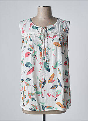 Top alb BLANCHEPORTE femeie