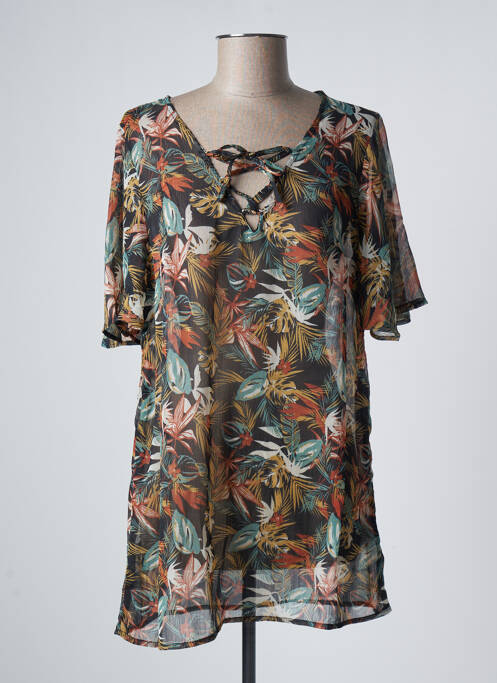 Tunică mâneci scurte negru BLANCHEPORTE femeie