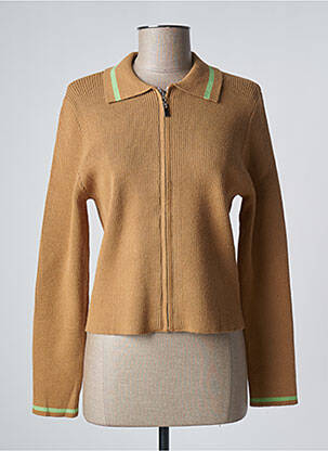 Vestă cu mâneci lungi bej LAAGAM femeie