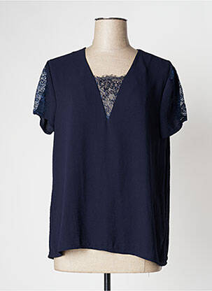 Top albastru MOKA'S femeie