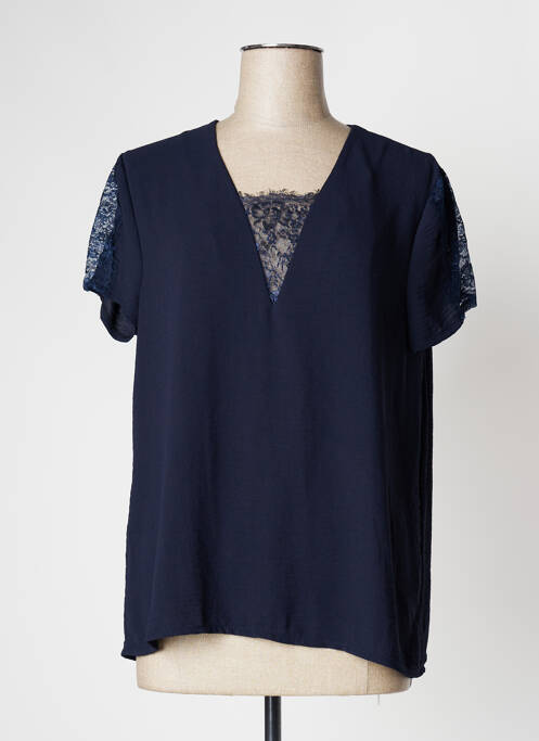 Top albastru MOKA'S femeie