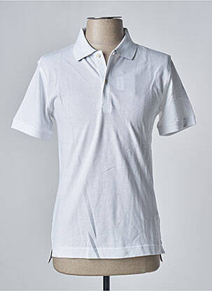 Polo alb DAN JOHN bărbat