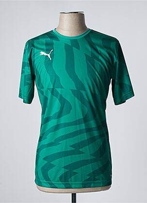 Tricou croială cambrată mâneci scurte verde PUMA bărbat