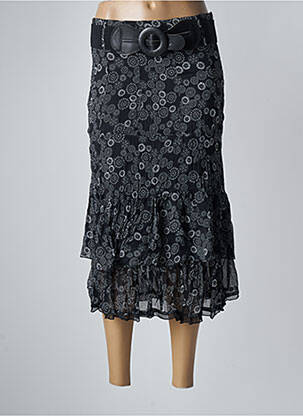 Fustă midi negru MOKA'S femeie