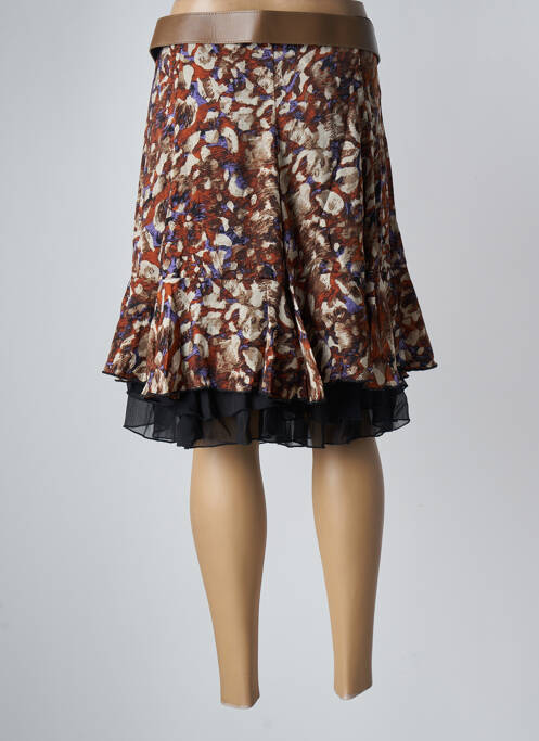 Fustă midi maro MOKA'S femeie