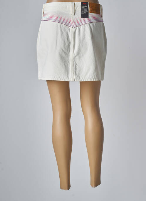 Fustă scurtă alb LEVIS femeie