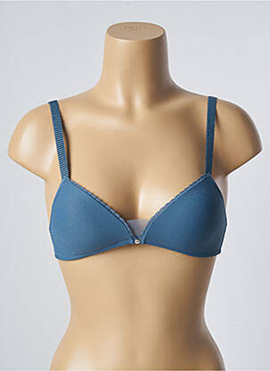 Sutien efect material satinat top sutien modelat albastru PASSIONATA femeie