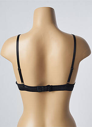 Sutien efect material satinat sutien cupe întregi cu decolteu înalt negru PASSIONATA femeie