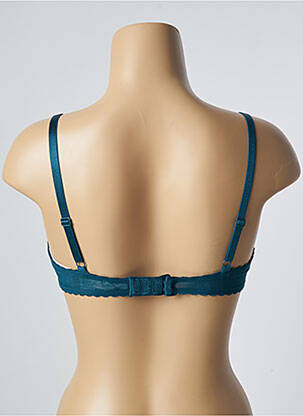 Sutien efect material satinat sutien balconet cu decolteu înalt verde PASSIONATA femeie