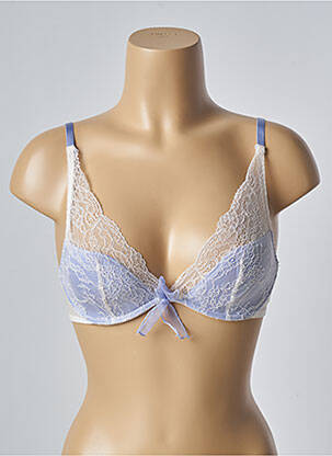 Sutien efect material satinat top sutien modelat albastru PASSIONATA femeie